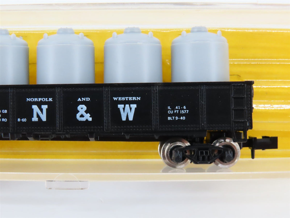 N Scale Atlas 3506 N&amp;W Norfolk &amp; Western 42&#39; Gondola #248135 w/ Load