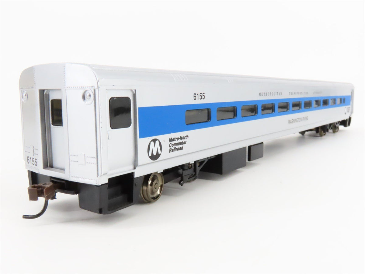 HO Scale Walthers 932-6084 Metro-North 85&#39; Commuter Cab Passenger Car #6155