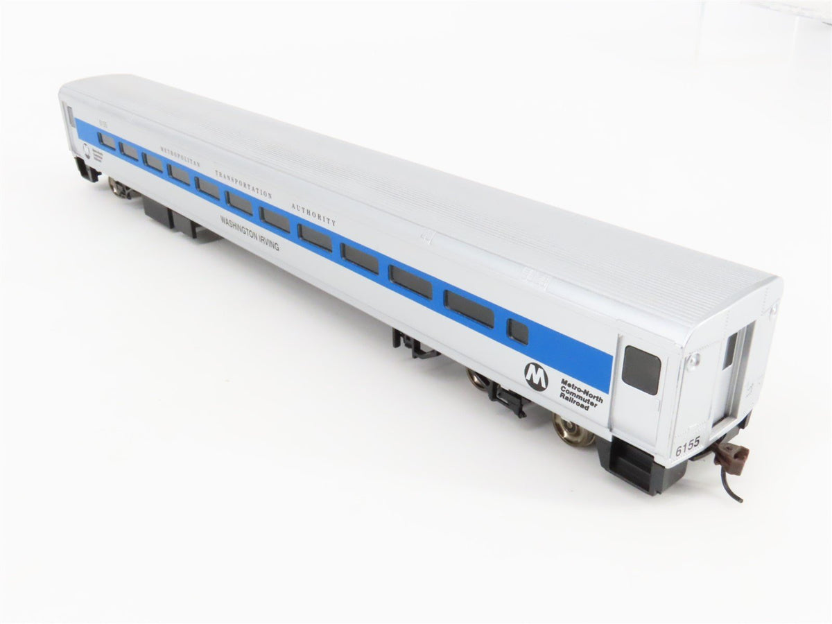 HO Scale Walthers 932-6084 Metro-North 85&#39; Commuter Cab Passenger Car #6155