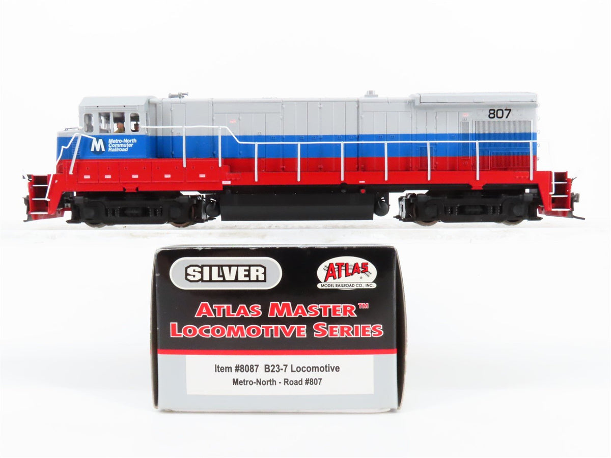 HO Scale Atlas Master 8087 Metro-North B23-7 Diesel Locomotive #807 w/ DCC