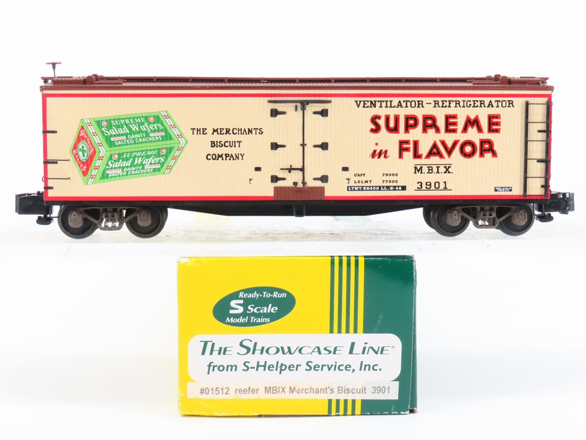 S Scale S-Helper Service Showcase Line 01512 MBIX Merchant&#39;s Biscuit Reefer 3901