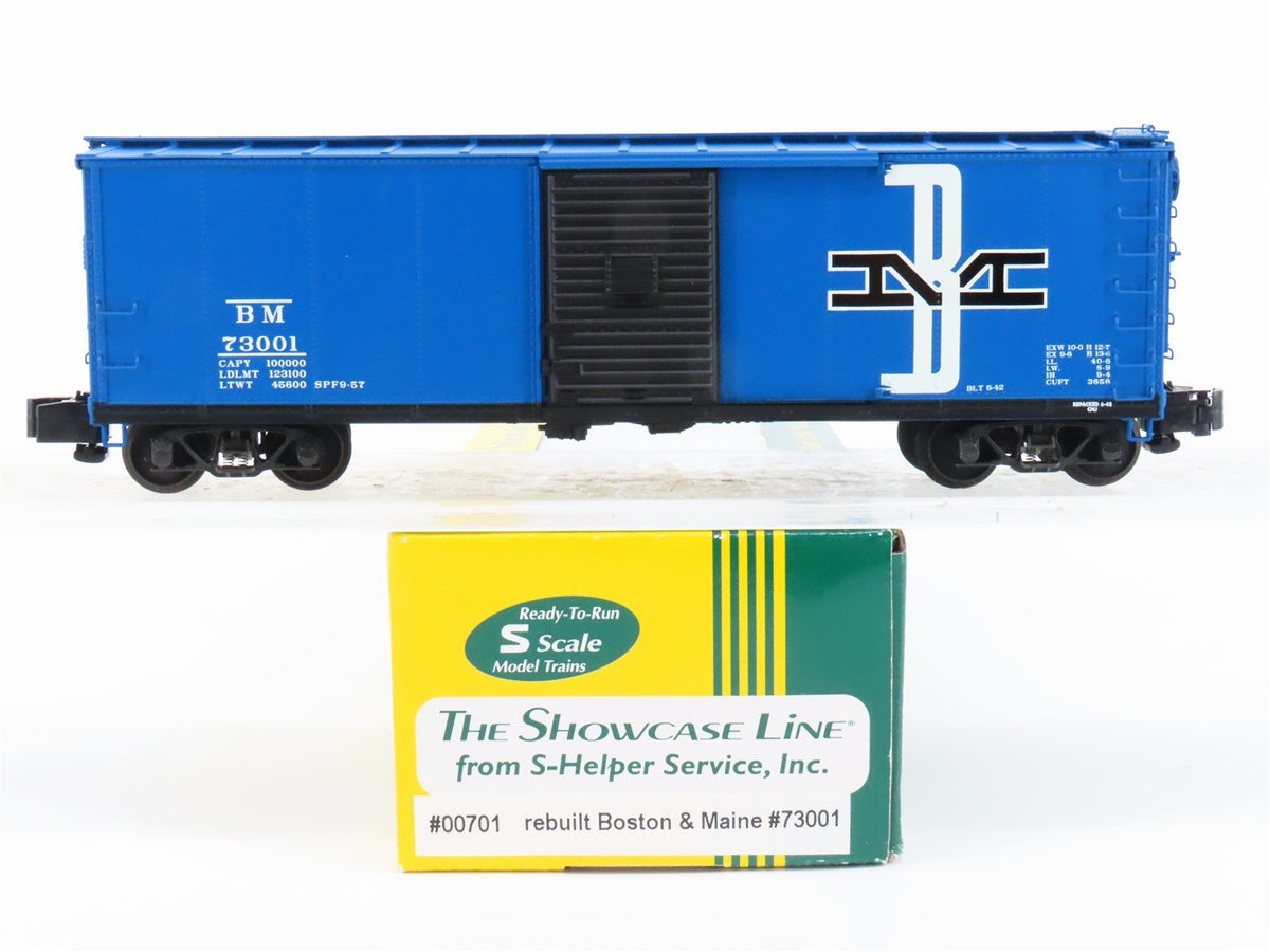 S Scale S-Helper Service Showcase Line 00701 BM Boston &amp; Maine Box Car #73001