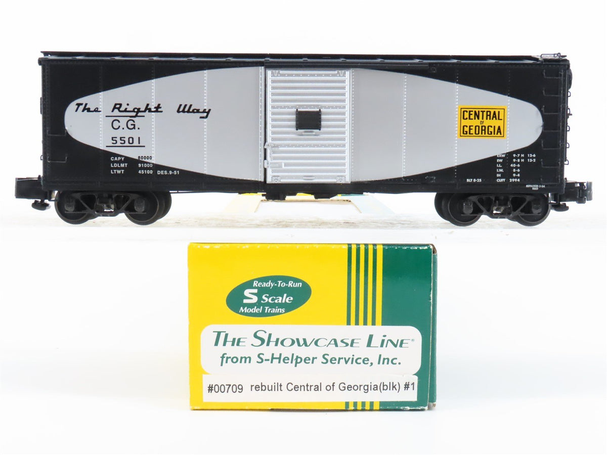 S Scale S-Helper Service Showcase Line 00709 CG Central of Georgia Box Car #5501