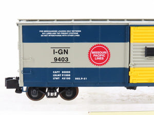 S Scale S-Helper Service Showcase Line 00348 I-GN MP Eagle Steel Box Car #9403