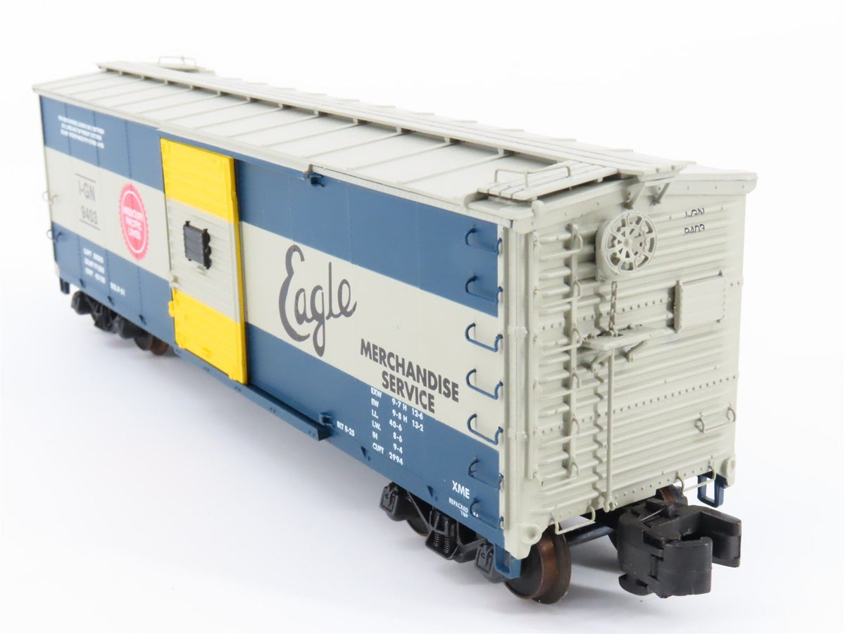 S Scale S-Helper Service Showcase Line 00348 I-GN MP Eagle Steel Box Car #9403