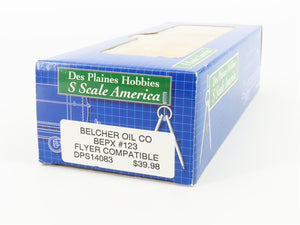 S Scale America Des Plaines Hobbies DPS14083 BEPX Belcher Oil Tank Car #123