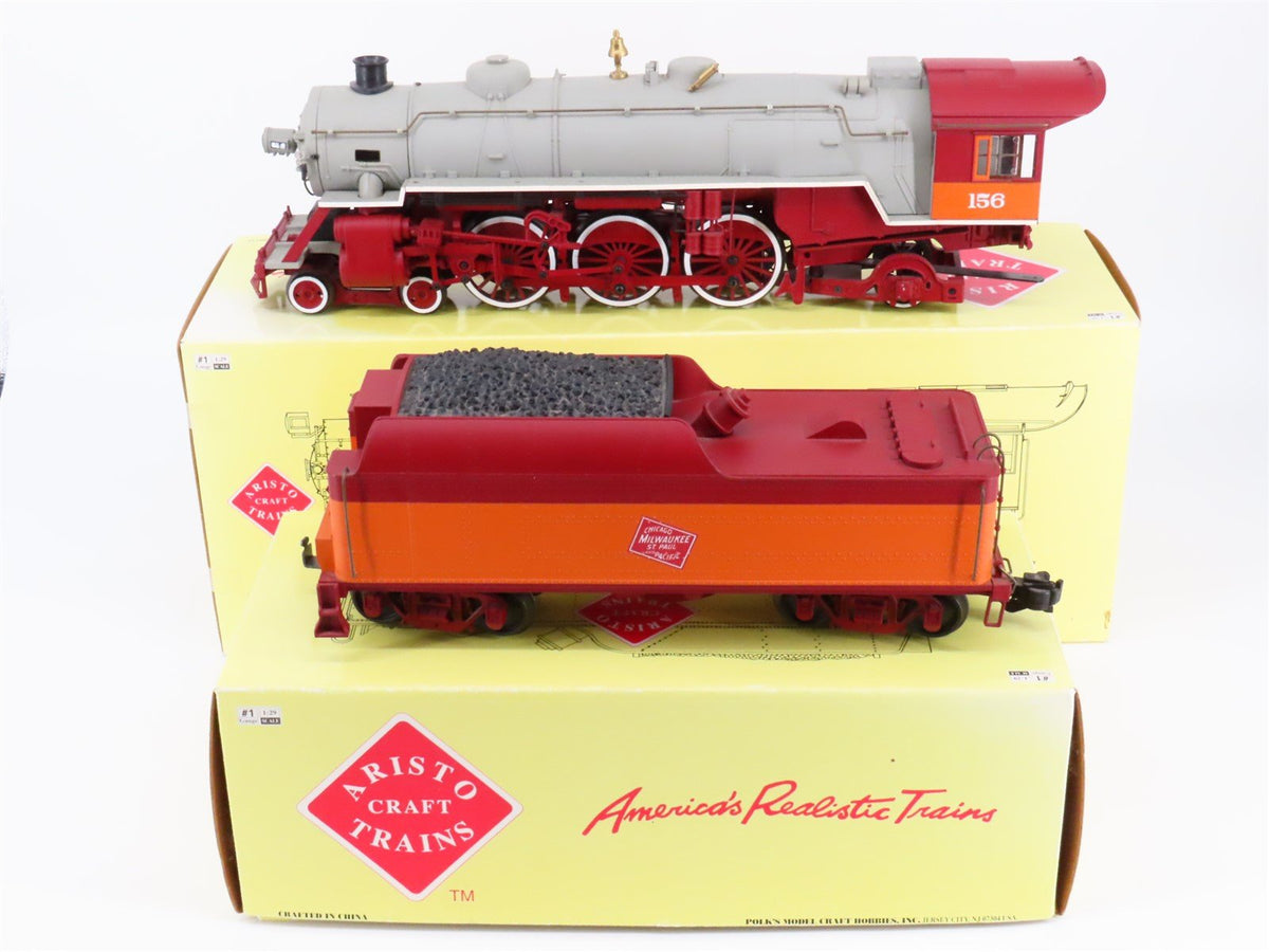 G Scale Aristo Craft ART-24103 MILW Milwaukee Road 4-6-2 Steam Locomotive #156