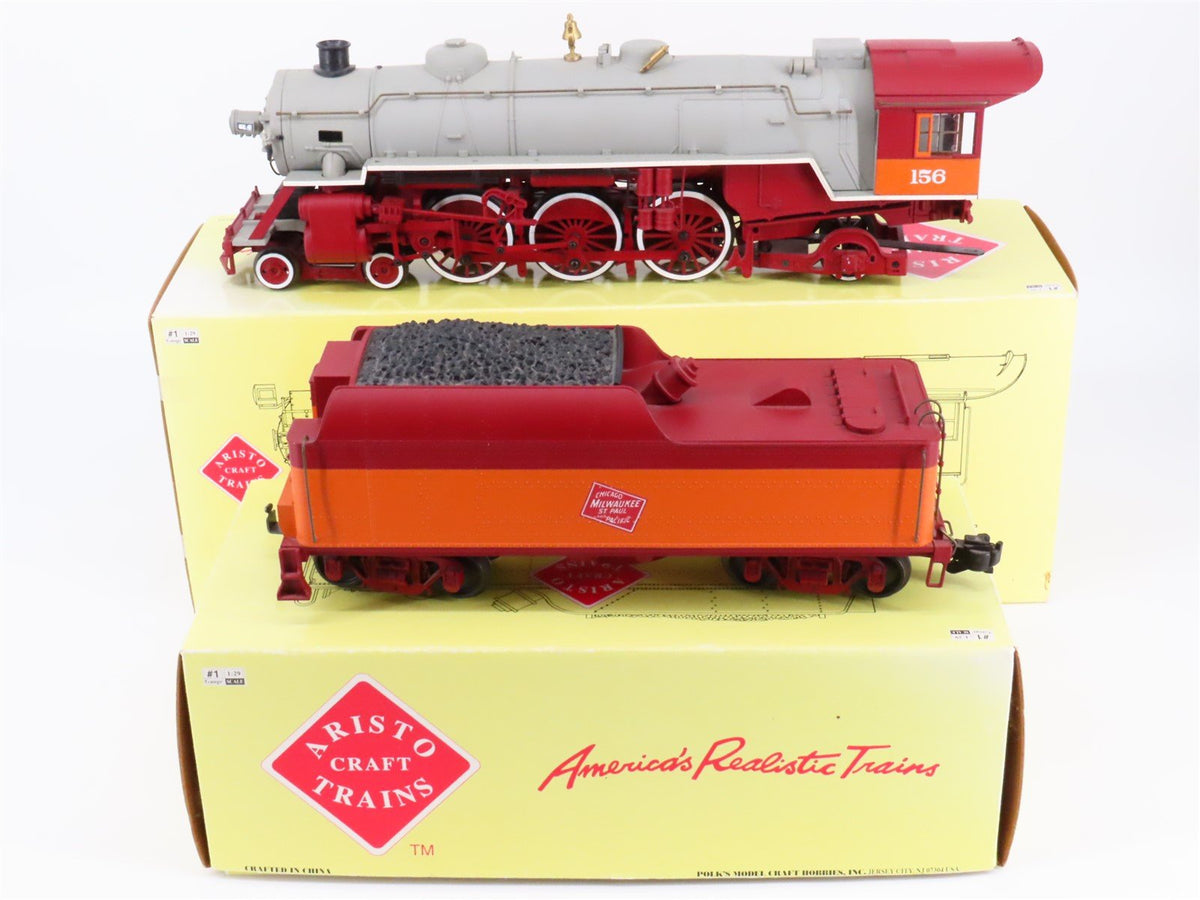 G Scale Aristo Craft ART-24103 MILW Milwaukee Road 4-6-2 Steam Locomotive #156