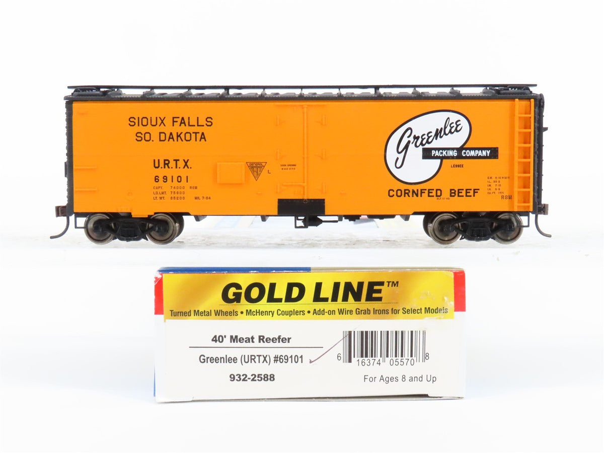 HO Scale Walthers Gold Line 932-2588 URTX Greenlee Packing Company Reefer #69101