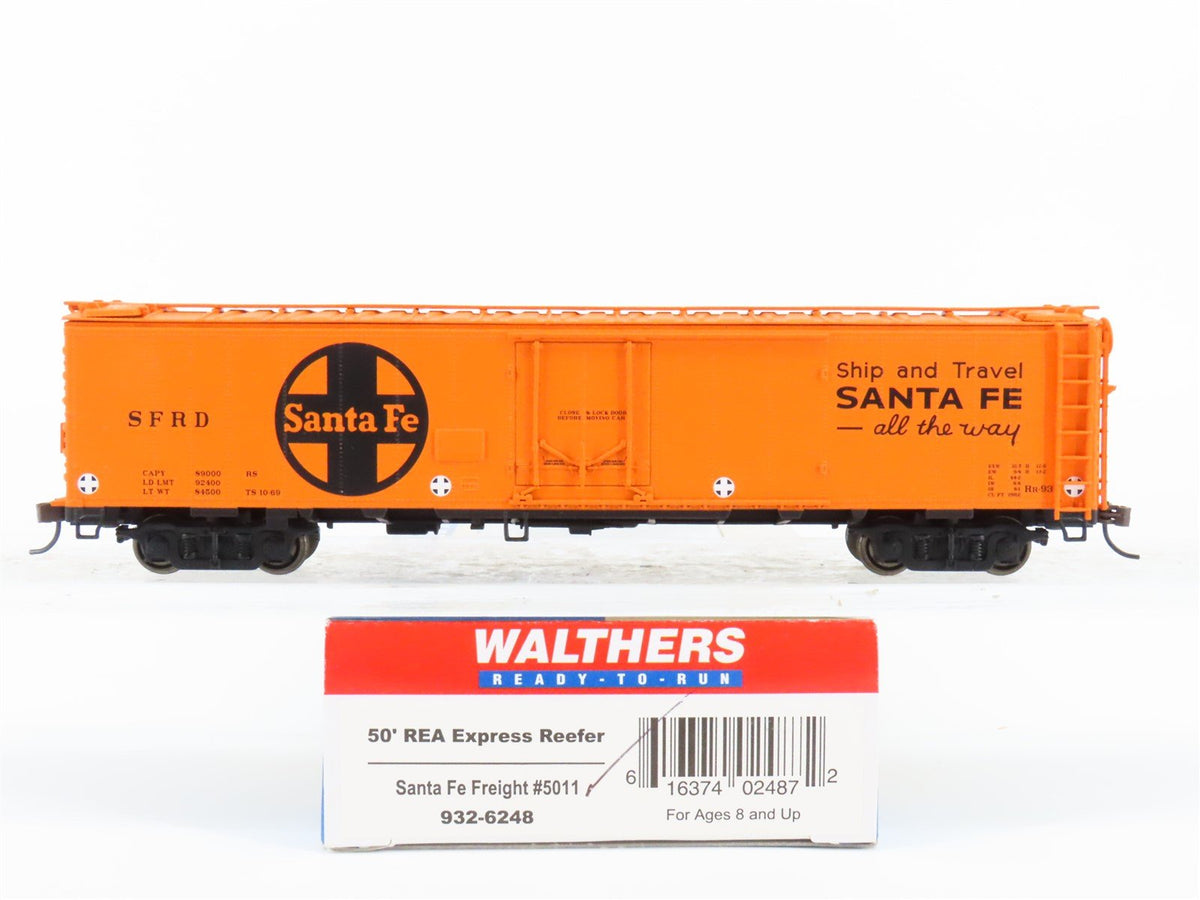 HO Scale Walthers 932-6248 SFRD Santa Fe 50&#39; REA Express Reefer