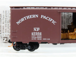 N Scale Micro-Trains MTL 02000980 NP Northern Pacific 40' Boxcar #27552 w/Load