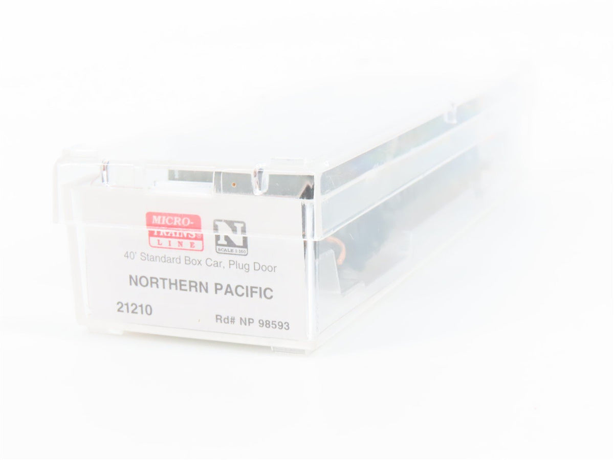 N Scale Micro-Trains MTL 21210 NP Northern Pacific 40&#39; Standard Boxcar #98593