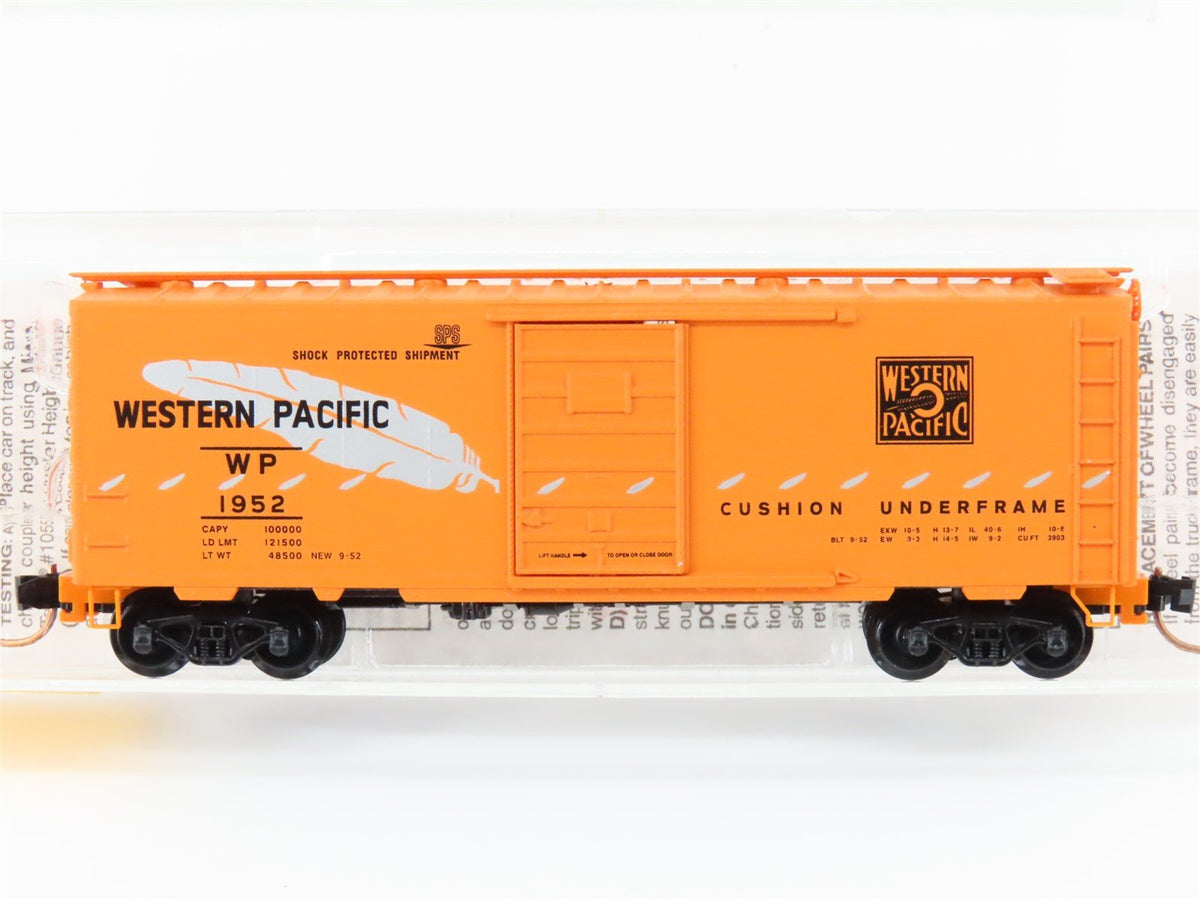 N Scale Micro-Trains MTL 20506 WP Western Pacific &quot;Feather&quot; 40&#39; Boxcar #1952