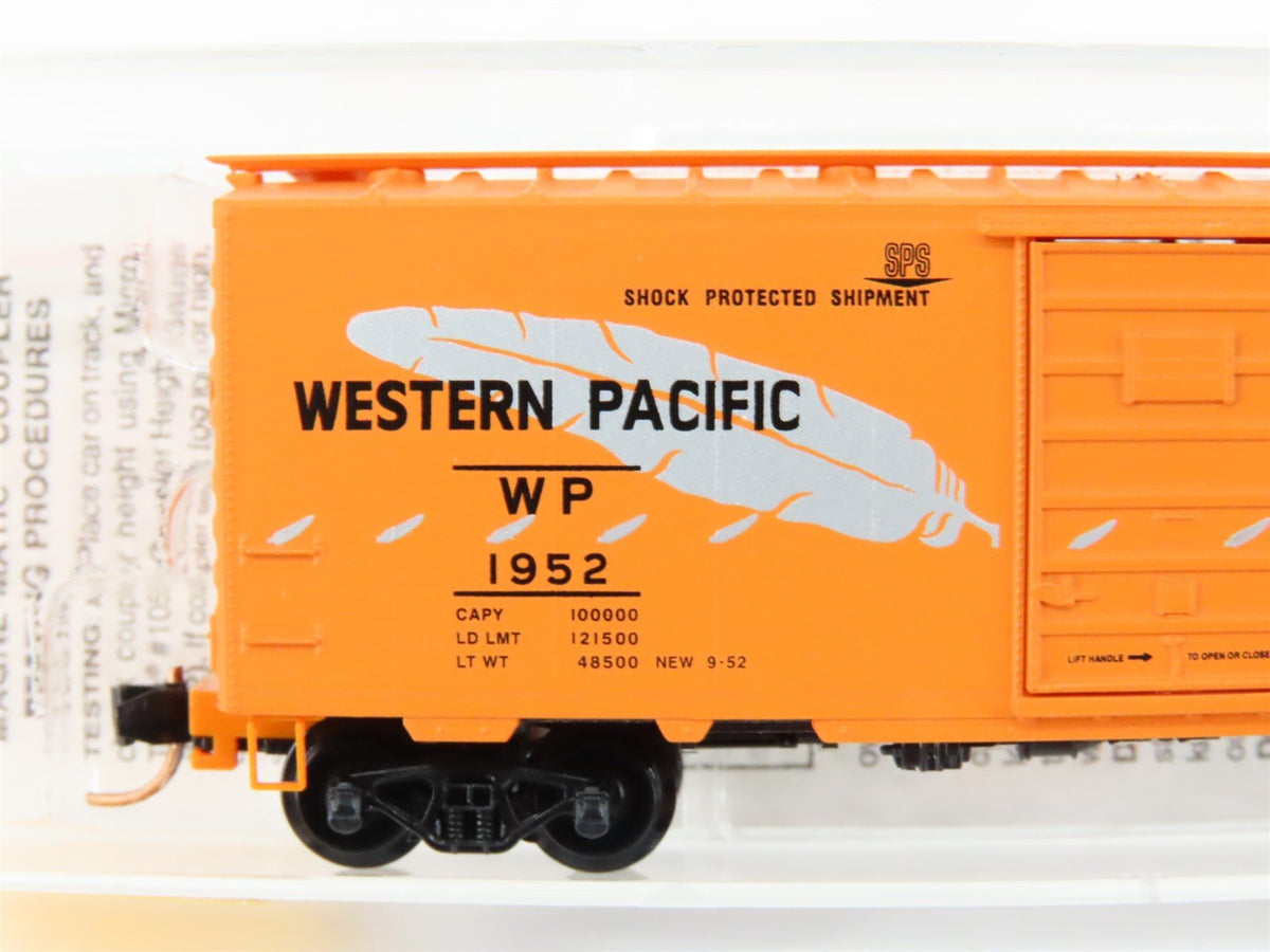 N Scale Micro-Trains MTL 20506 WP Western Pacific &quot;Feather&quot; 40&#39; Boxcar #1952