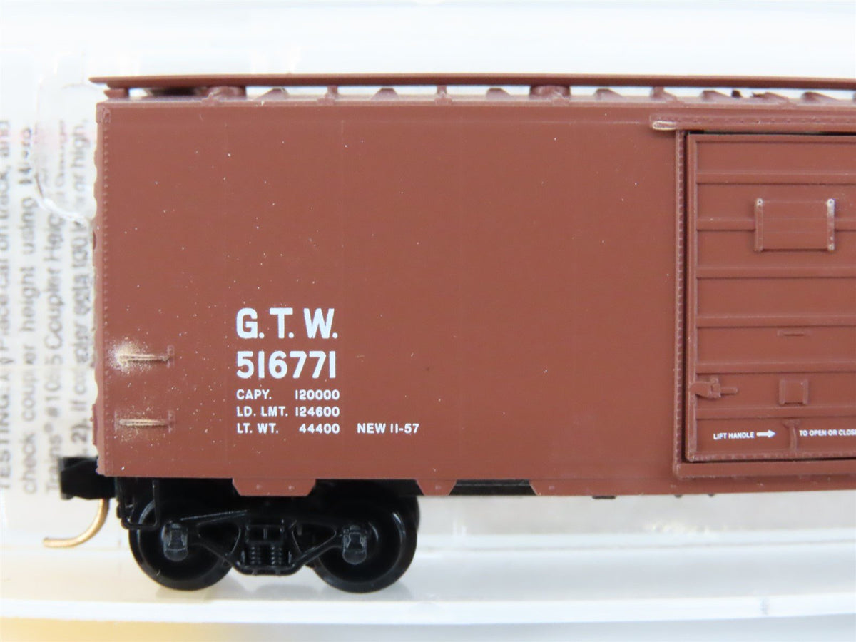 N Scale Micro-Trains MTL 20010 GTW Grand Trunk Western 40&#39; Boxcar #516771