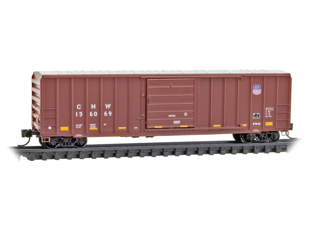 N Micro-Trains MTL 02500406 UP/ex-CNW Union Pacific 50&#39; Rib-Side Box Car #156069