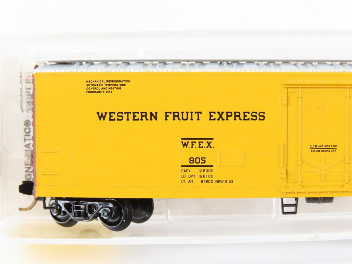 N Scale Micro-Trains MTL 69010/1 GN WFEX Western Fruit Express 51&#39; Reefer #805