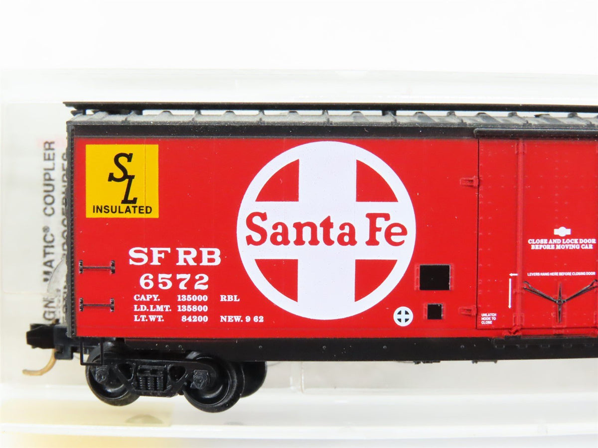 N Scale Micro-Trains MTL 32350 SFRB Santa Fe 50&#39; Standard Boxcar #6572