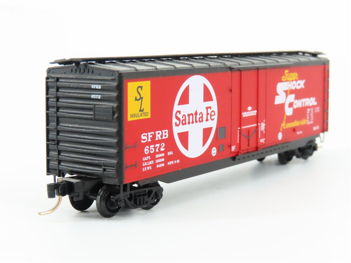 N Scale Micro-Trains MTL 32350 SFRB Santa Fe 50&#39; Standard Boxcar #6572