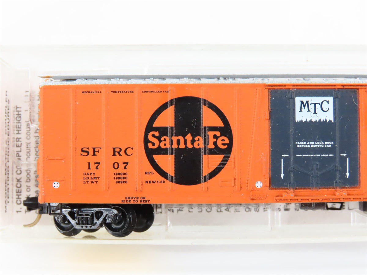 N Scale Micro-Trains MTL 70070 SFRC Santa Fe 51&#39; 3-3/4&#39;&#39; Mech Reefer #1707