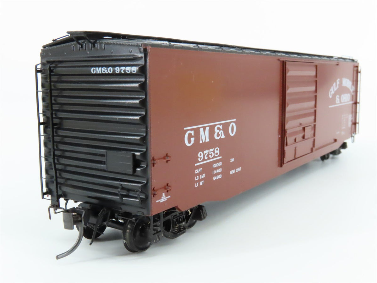 HO Scale Kadee 6003 GM&amp;O Gulf Mobile &amp; Ohio 50&#39; Single Door Box Car #9758