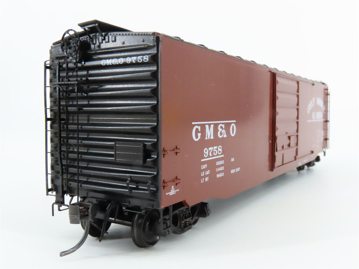 HO Scale Kadee 6003 GM&amp;O Gulf Mobile &amp; Ohio 50&#39; Single Door Box Car #9758