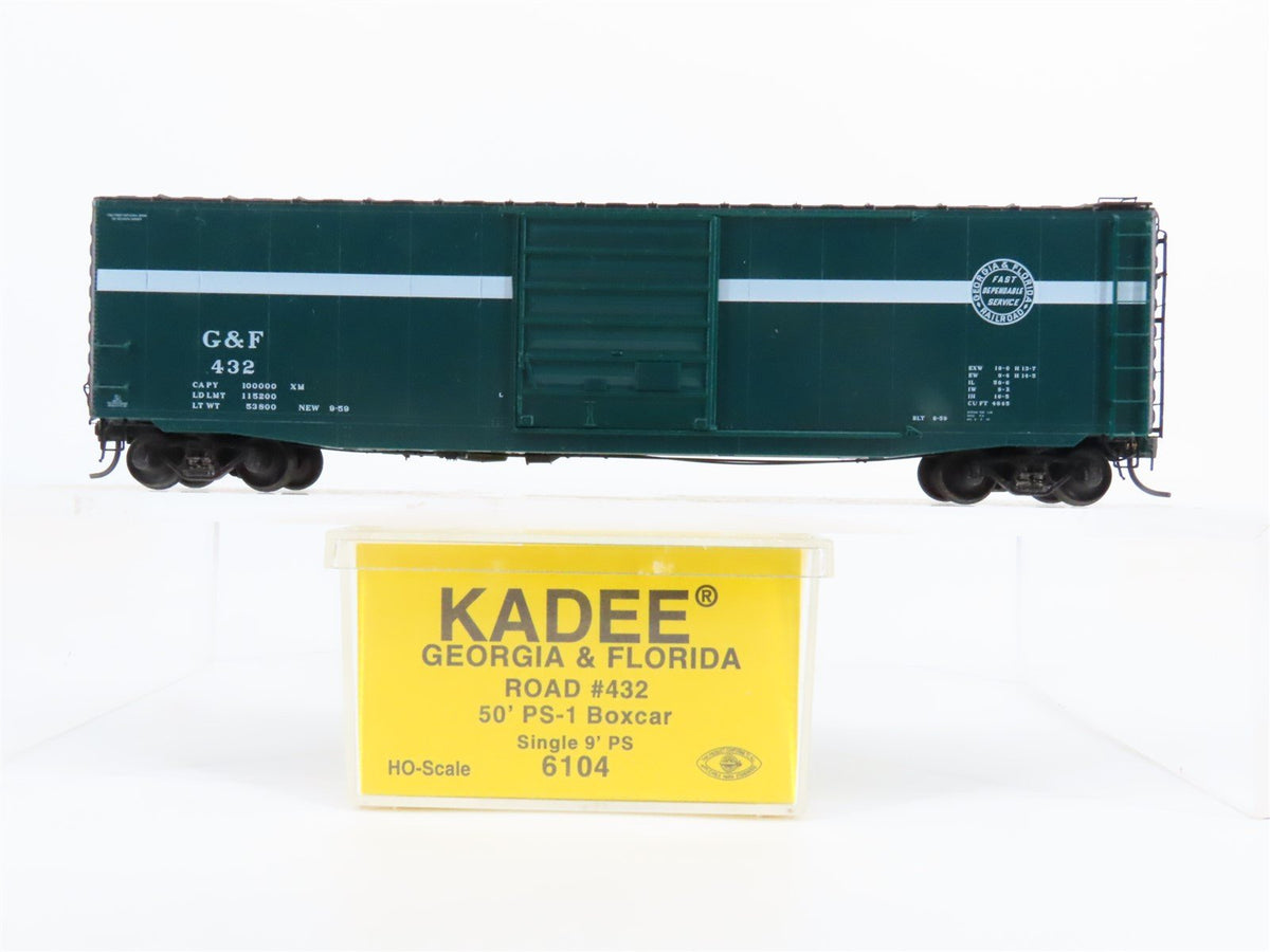 HO Scale Kadee 6104 G&amp;F Georgia &amp; Florida 50&#39; Single Door Box Car #432