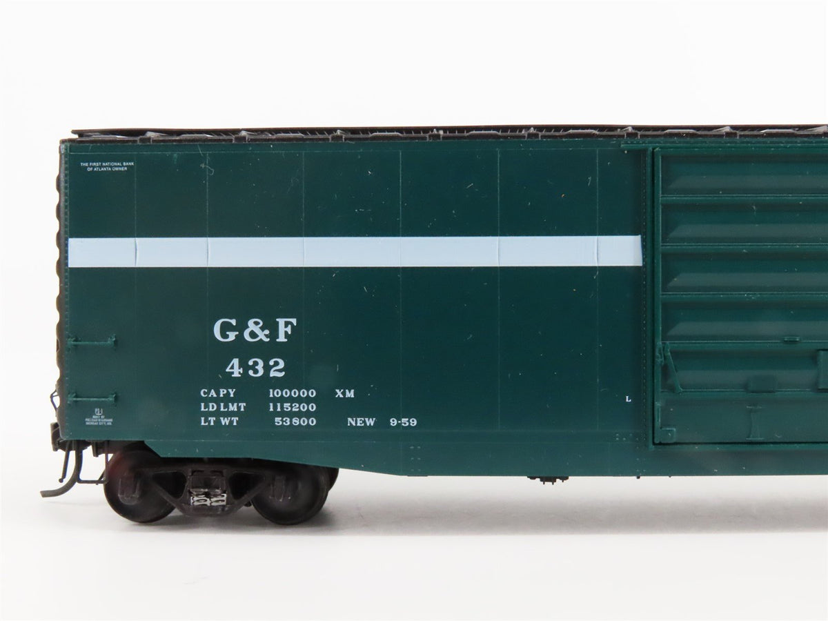 HO Scale Kadee 6104 G&amp;F Georgia &amp; Florida 50&#39; Single Door Box Car #432