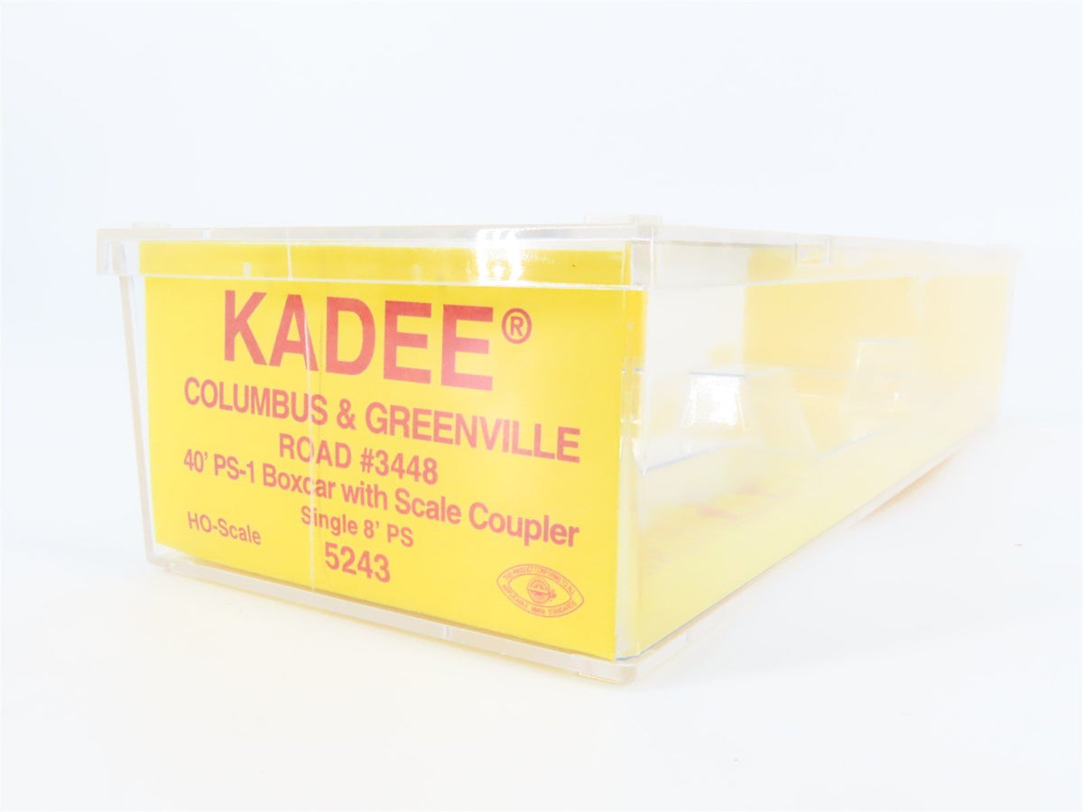 HO Scale Kadee 5243 C&amp;G Columbus &amp; Greenville 40&#39; Single Door Box Car #3448