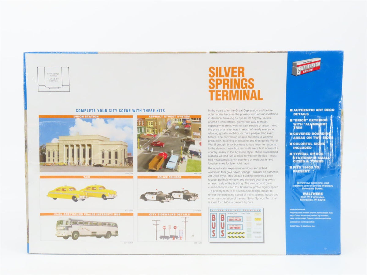 HO Scale Walthers Cornerstone Kit 933-2934 Silver Springs Terminal - SEALED