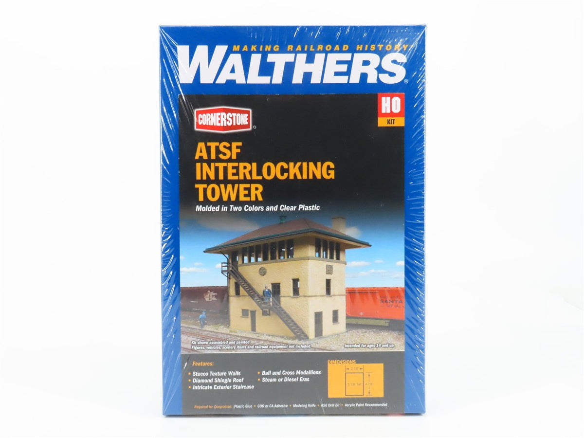 HO Scale Walthers Cornerstone Kit #933-2983 ATSF Interlocking Tower - SEALED