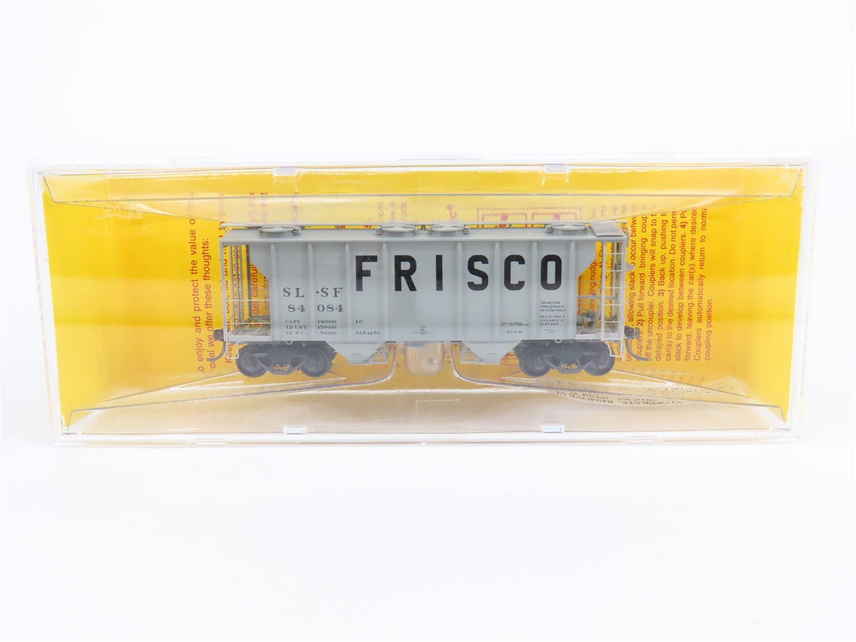 HO Scale Kadee #8012 SL-SF Frisco 2-Bay Covered Hopper #84084