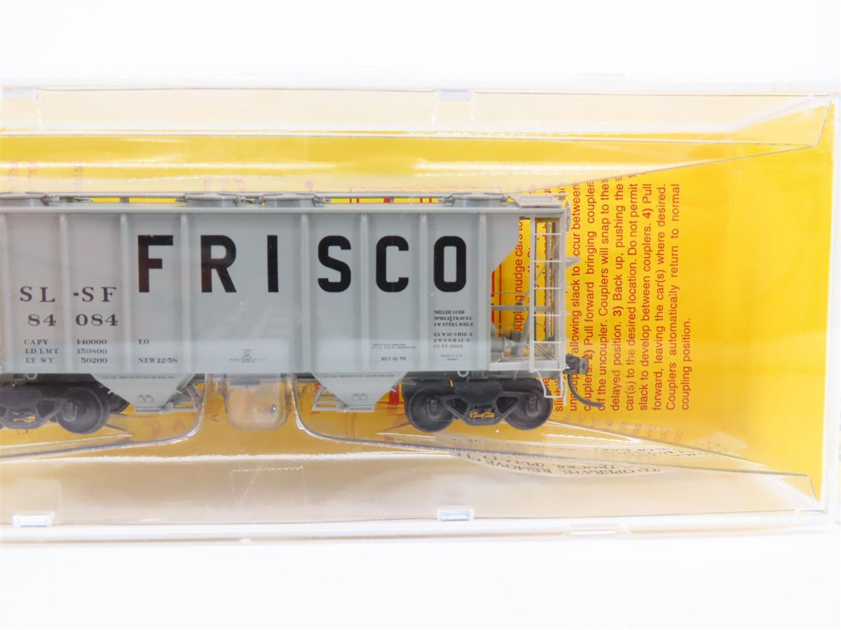 HO Scale Kadee #8012 SL-SF Frisco 2-Bay Covered Hopper #84084