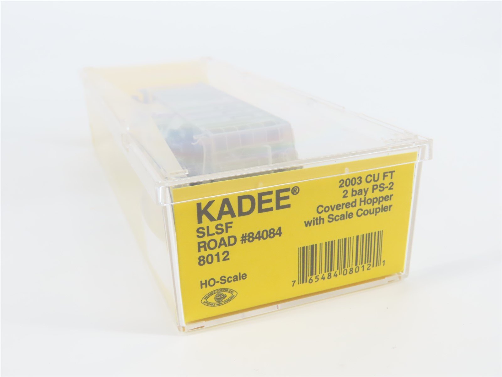 HO Scale Kadee #8012 SL-SF Frisco 2-Bay Covered Hopper #84084