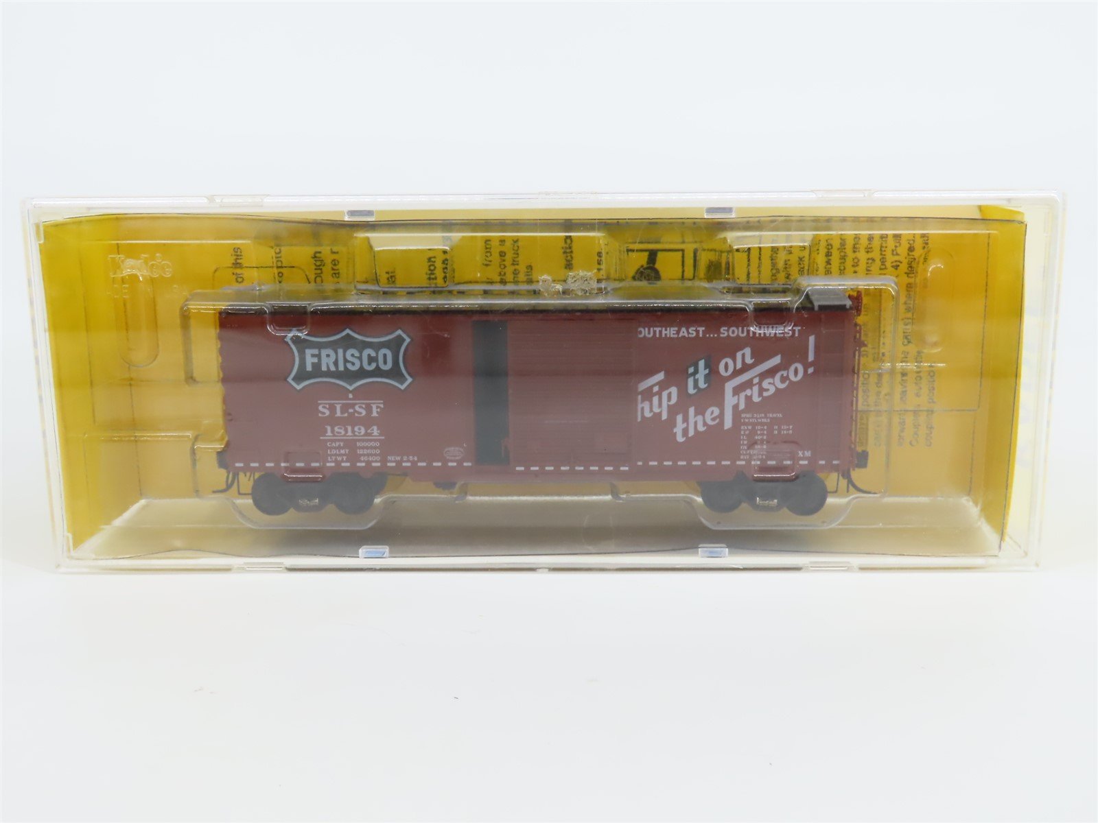 HO Scale Kadee 5235 SL-SF "Ship it on the Frisco" 40' Single Door Box Car #18194