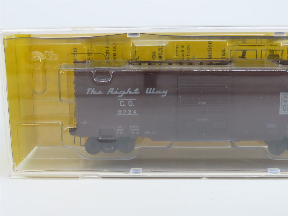 HO Scale Kadee #5216 CG Central of Georgia 40&#39; Single Door Box Car #8734