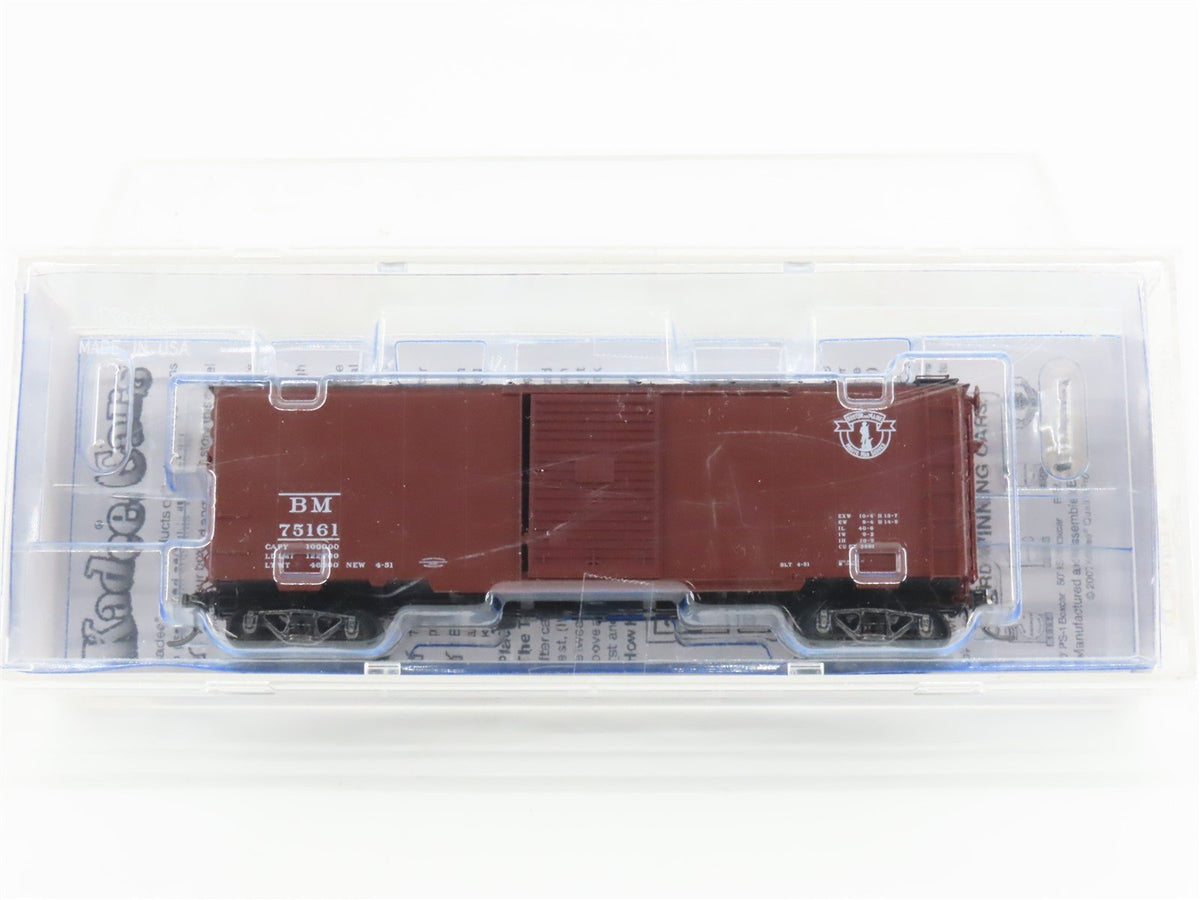 HO Scale Kadee Cars #4816 BM Boston &amp; Maine &quot;Minute Man&quot; 40&#39; Box Car #75161