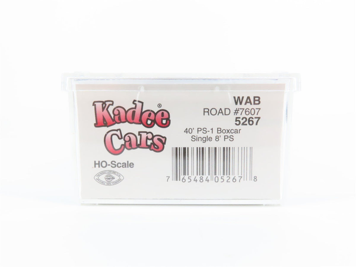 HO Kadee Cars #5267 WAB Wabash &quot;Serving The Heart of America&quot; 40&#39; Box Car #7607