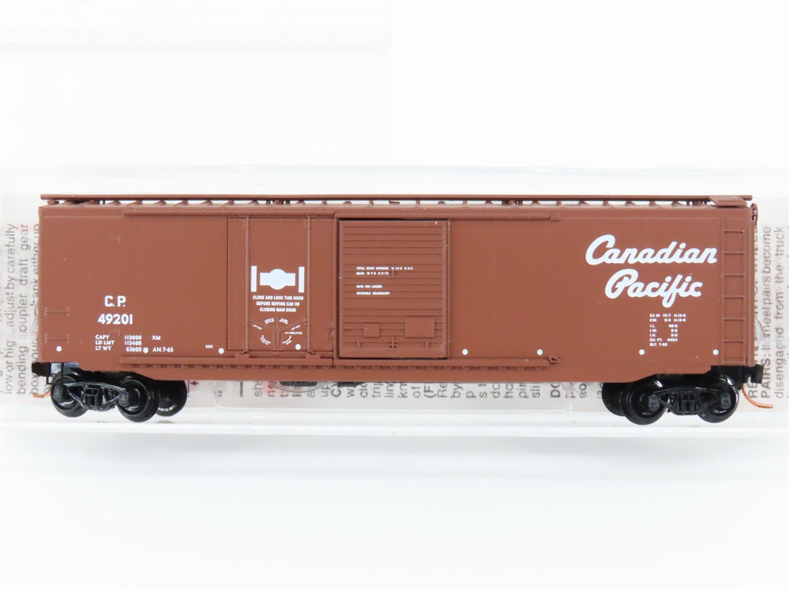 N Scale Micro-Trains MTL 33140 CP Canadian Pacific 50' Standard Boxcar #49201