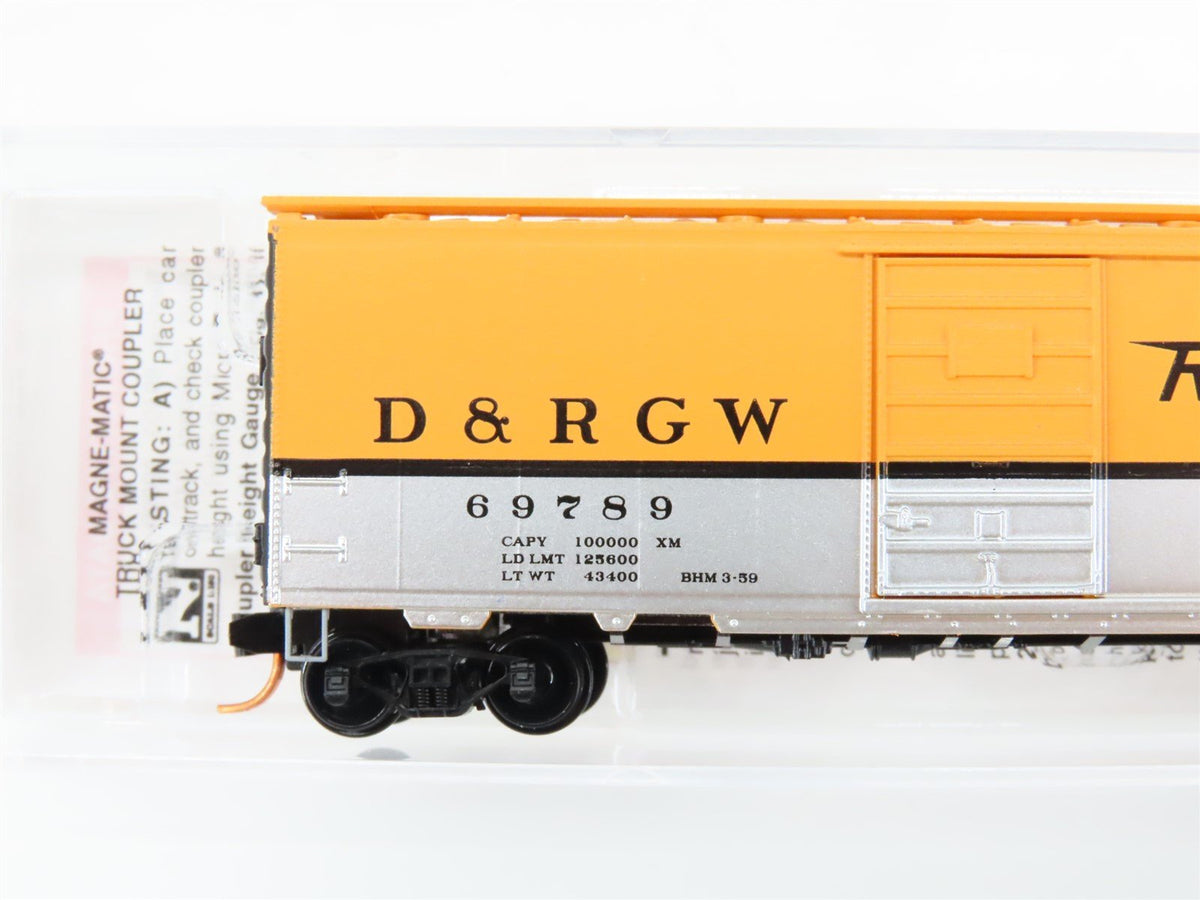 N Scale Micro-Trains MTL 02000866 DRGW Rio Grande 40&#39; Standard Boxcar #69789