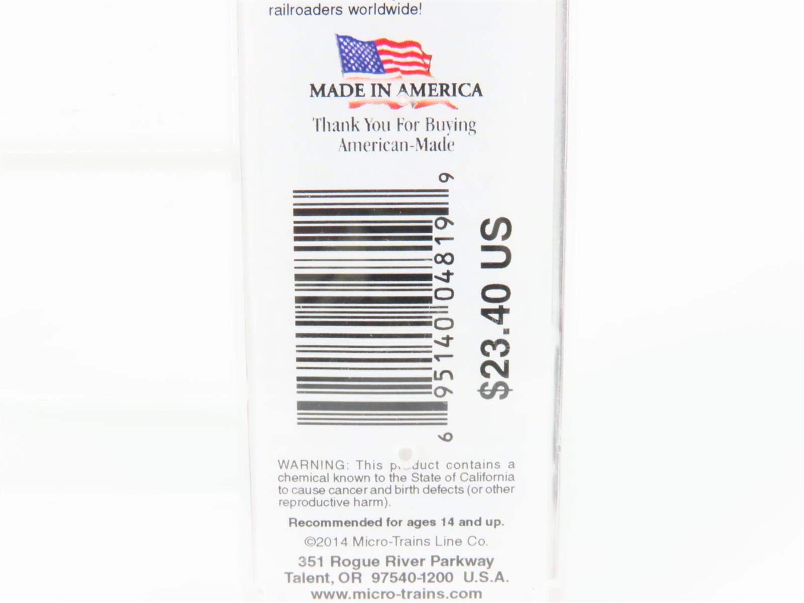 N Scale Micro-Trains MTL 03400360 Southern 50' Standard Boxcar #44365 w/Load