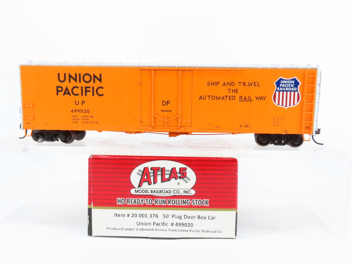 HO Scale Atlas 20001376 UP Union Pacific 50&#39; Plug Door Box Car #499020