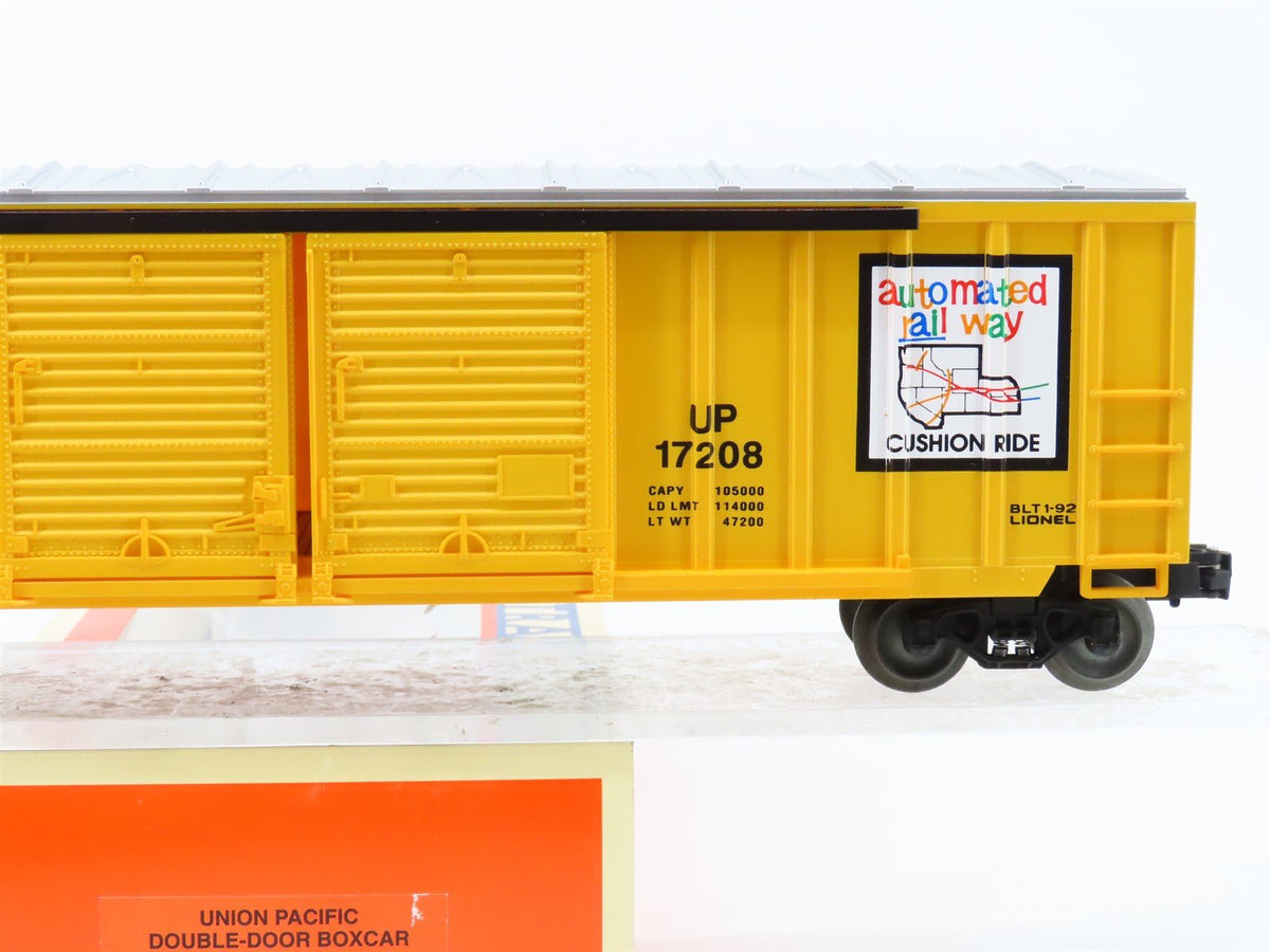 O Gauge 3-Rail Lionel 6-17208 UP Union Pacific Double Door Box Car #17208