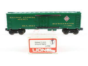 O Gauge 3-Rail Lionel 6-9863 REX Railway Express Billboard Reefer #9863