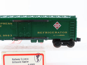 O Gauge 3-Rail Lionel 6-9863 REX Railway Express Billboard Reefer #9863