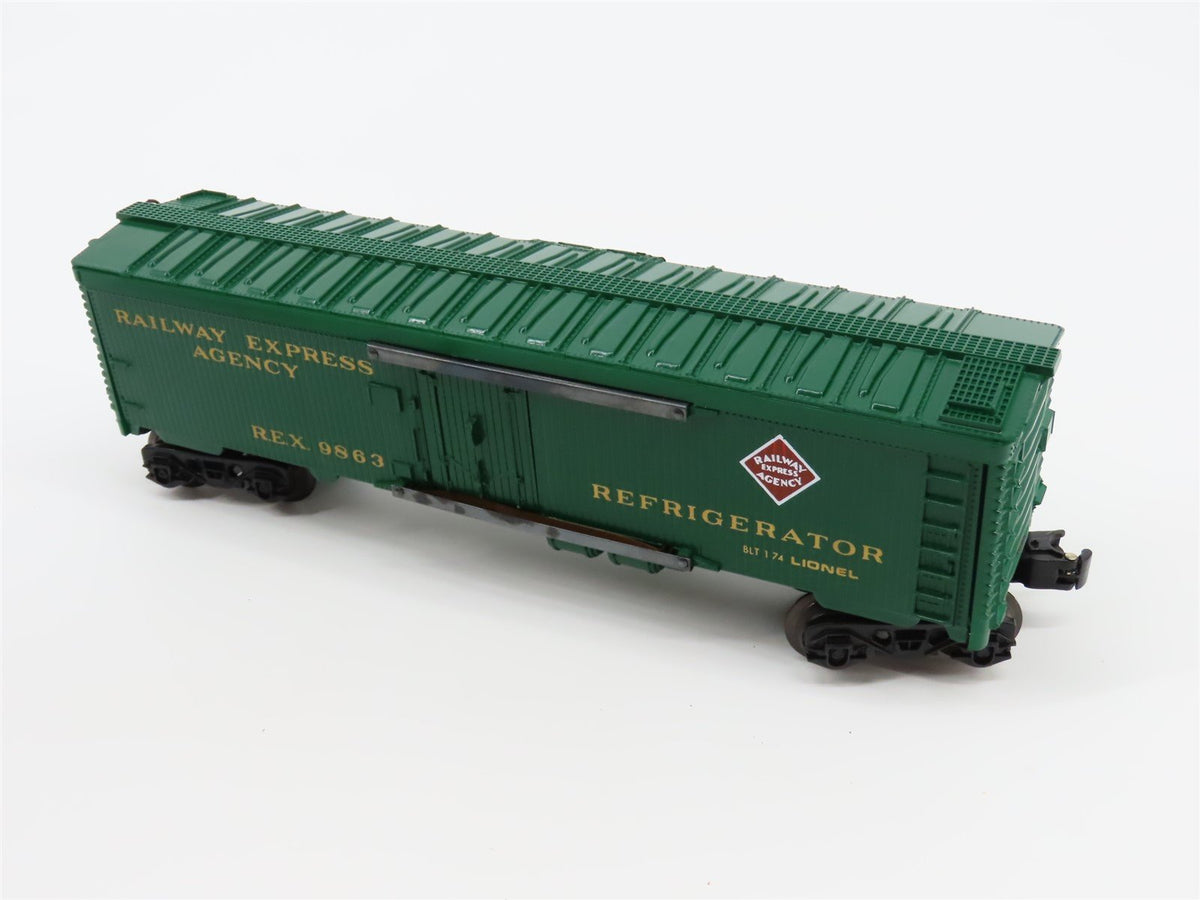 O Gauge 3-Rail Lionel 6-9863 REX Railway Express Billboard Reefer #9863