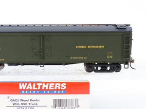 HO Scale Walthers 932-5483 URTX Express Refrigerator GACX 50' Wood Reefer #3306