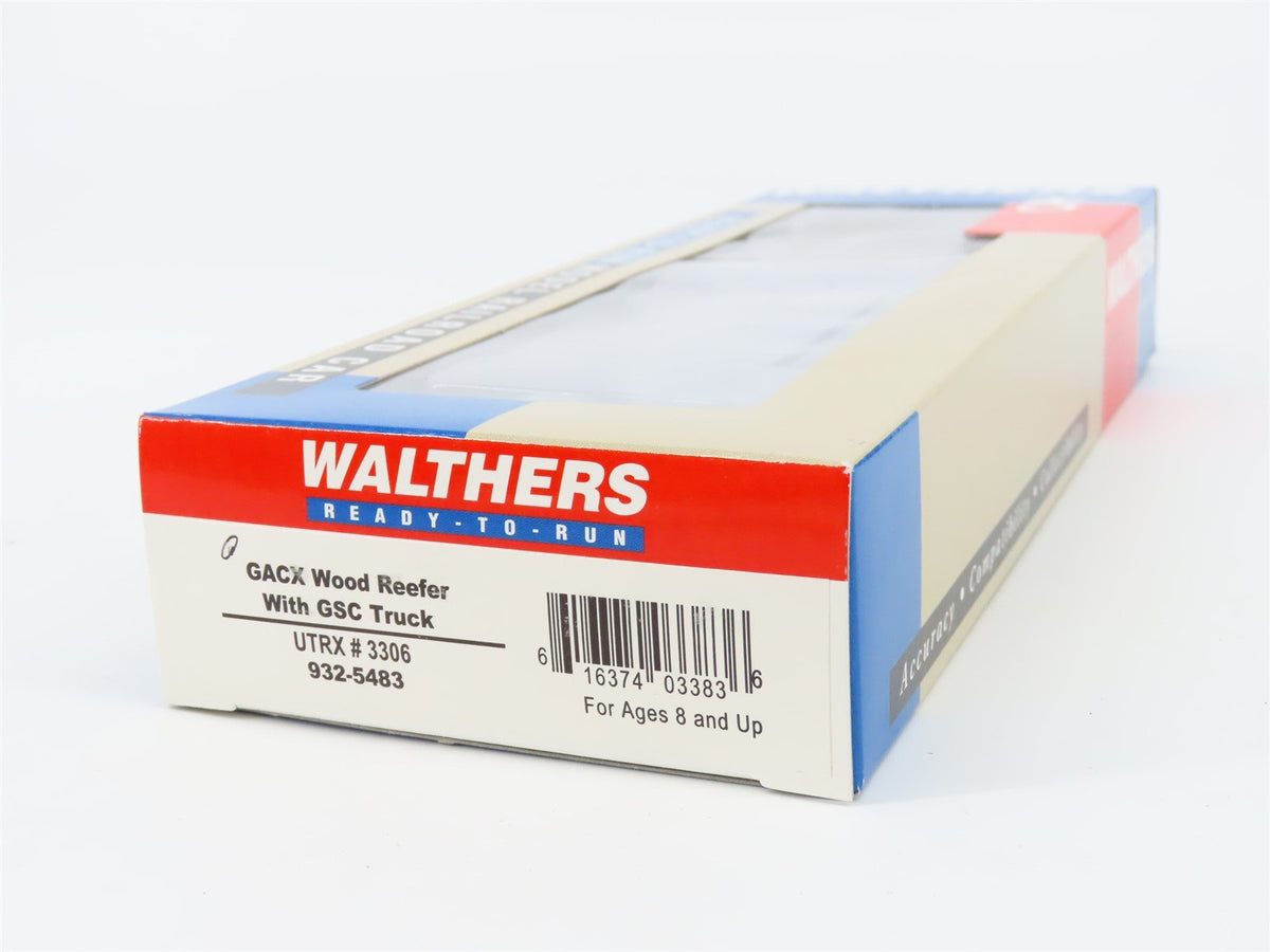 HO Scale Walthers 932-5483 URTX Express Refrigerator GACX 50&#39; Wood Reefer #3306