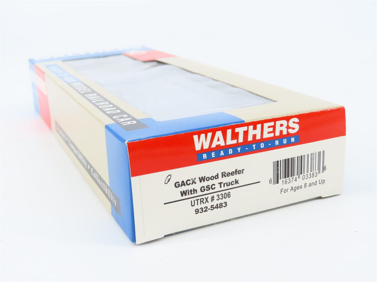 HO Scale Walthers 932-5483 URTX Express Refrigerator GACX 50&#39; Wood Reefer #3306