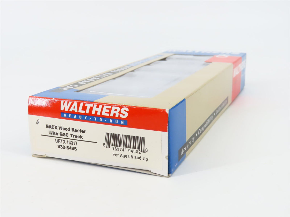 HO Scale Walthers 932-5495 URTX Express Refrigerator GACX 50&#39; Wood Reefer #3317